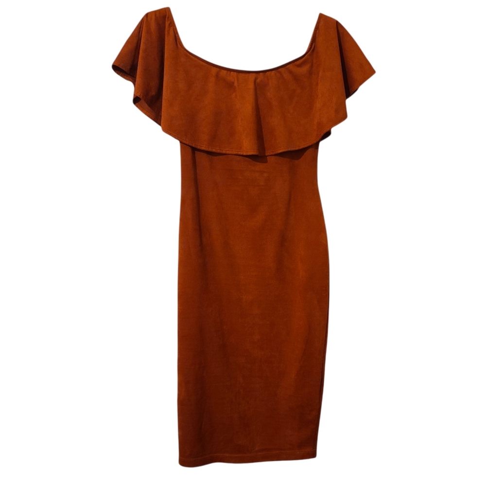 LOVELY |Off the shoulder Lovely Day Off the Shoulder Ruffle Top Mini Dress SMALL